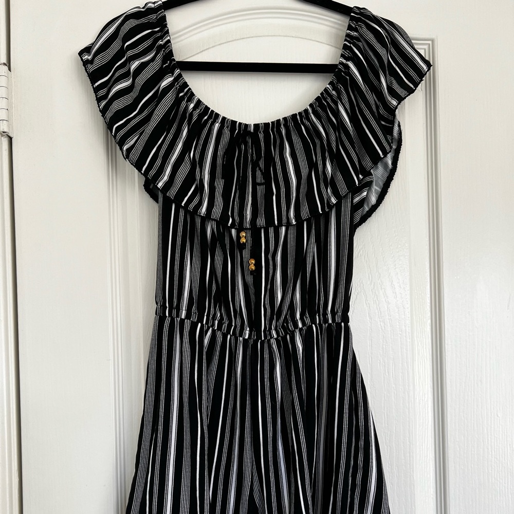 Black Summer Romper